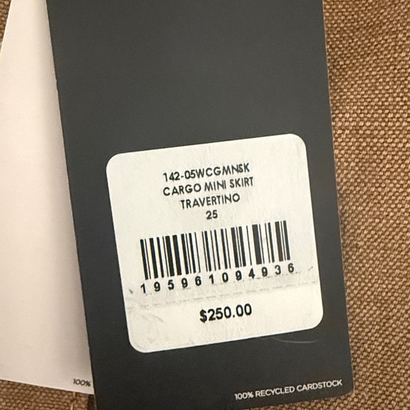 RE/DONE NWT Cargo Mini Skirt Sz 25 - Picture 3 of 5